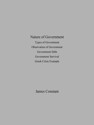 cover image of Nature of Government